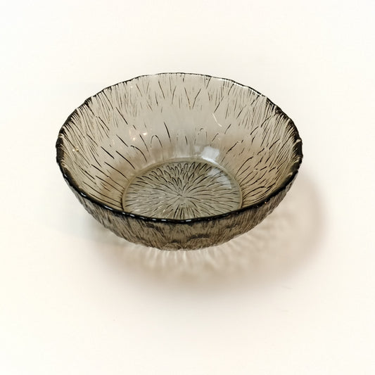 Arcoroc Marguerite smoky grey patterned bowl