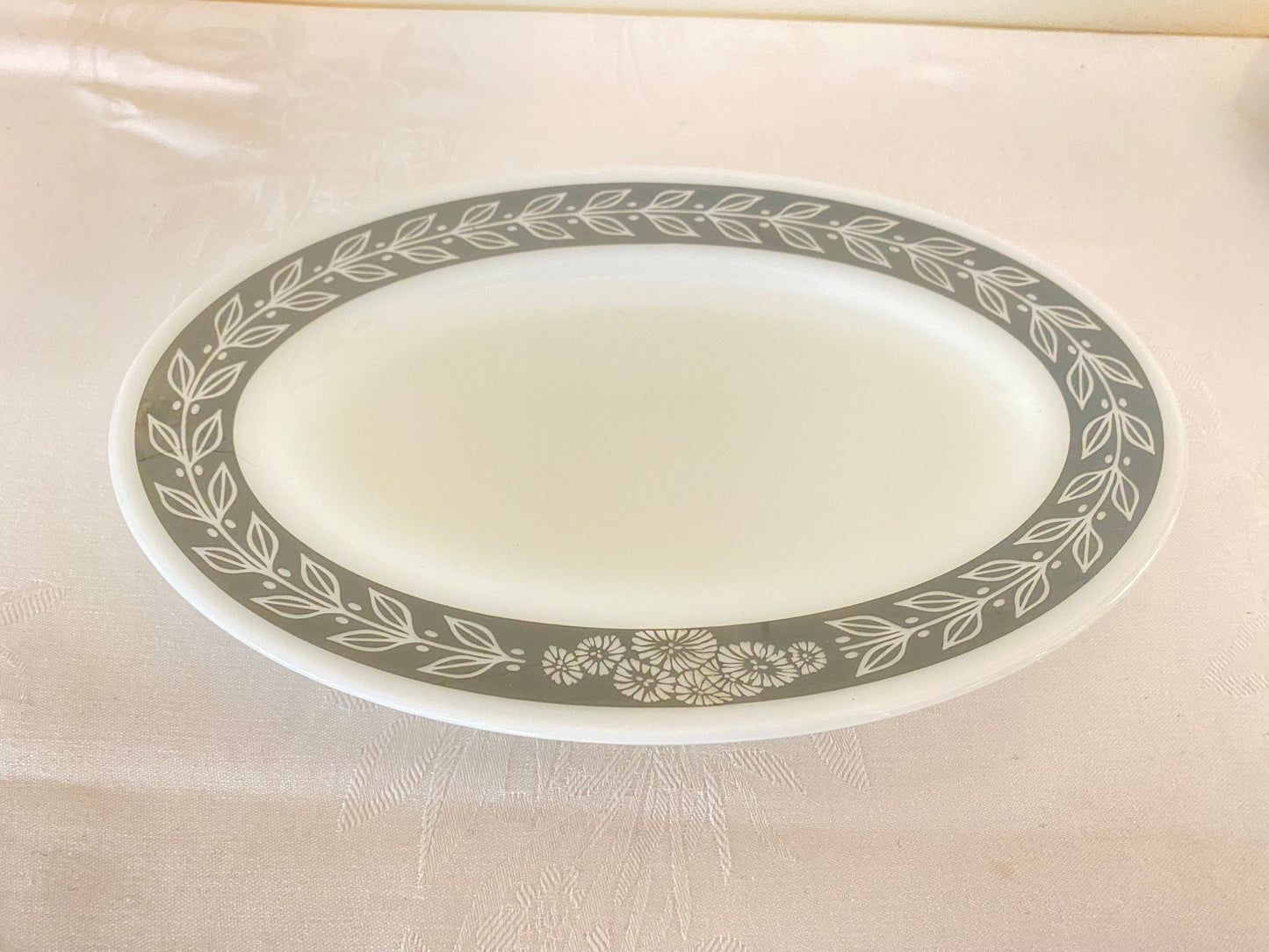 Pyrex Corning Dinnerware Grey "Grecian"