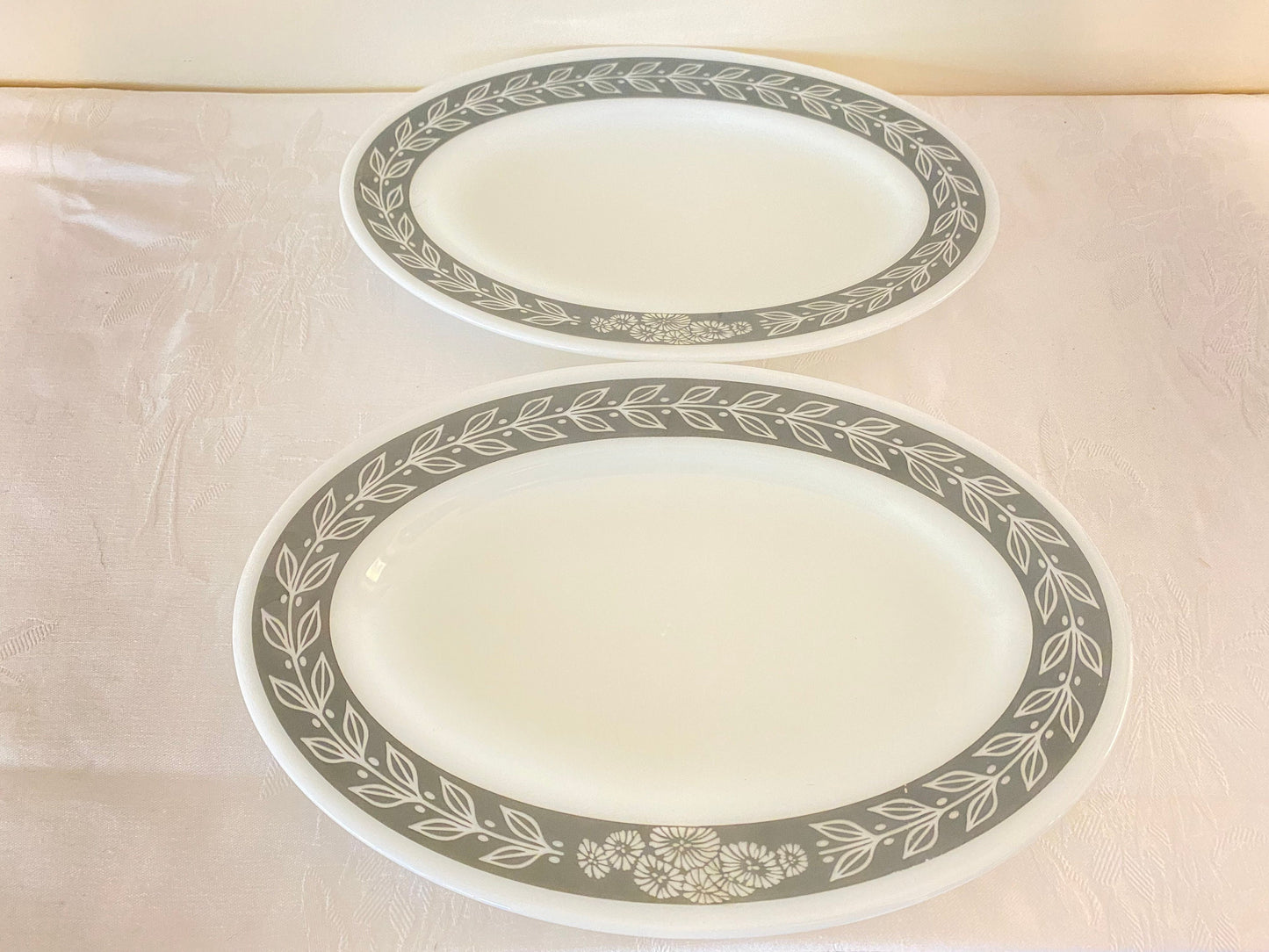 Pyrex Corning Dinnerware Grey "Grecian"