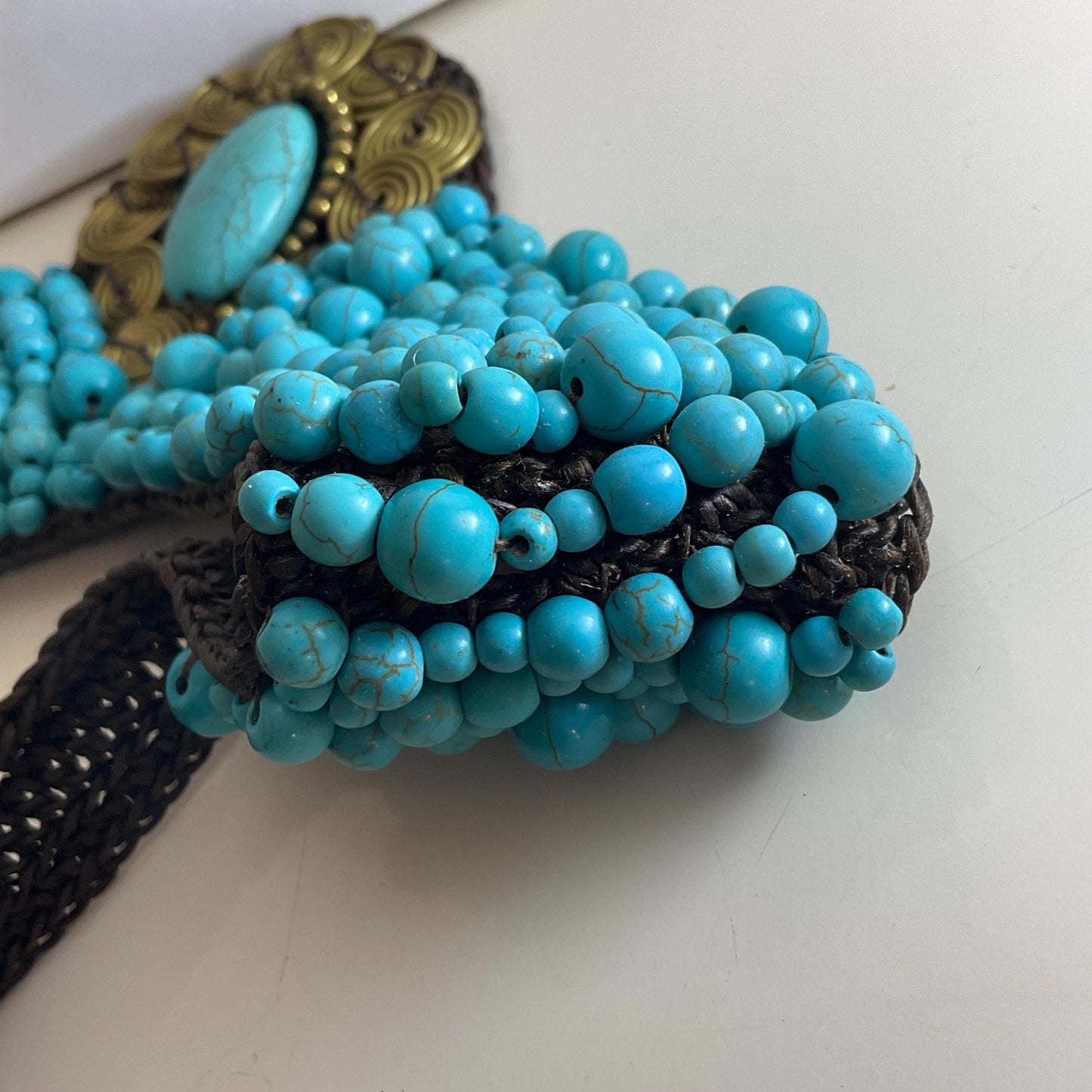 Superbe turquoise like necklace - Likely handmade