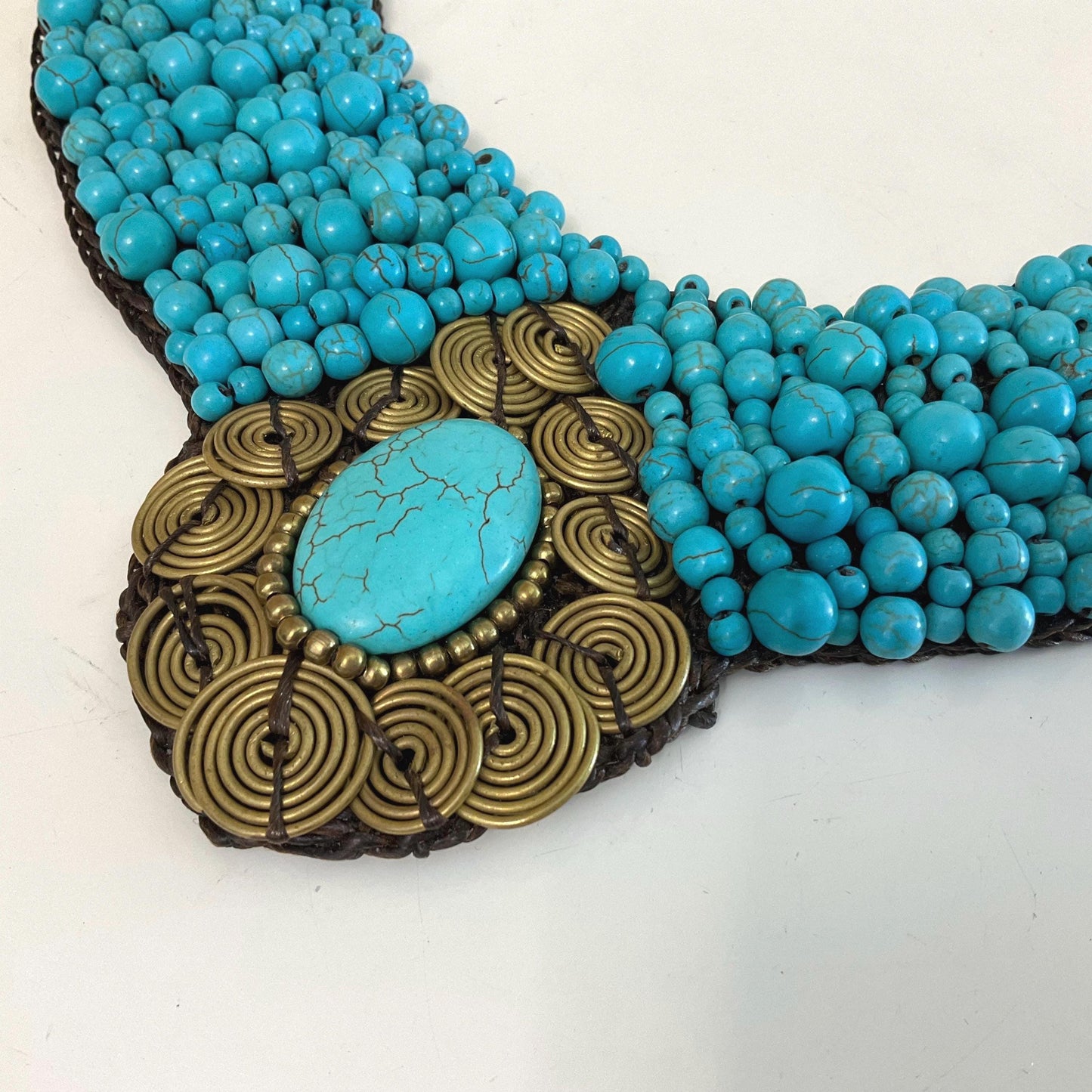 Superbe turquoise like necklace - Likely handmade